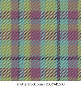 Seamless pattern of scottish tartan plaid. Repeatable background with check fabric texture. Flat vector backdrop of striped textile print.