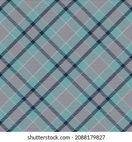 Patrón sin foco de platija escocesa. Fondo repetible con textura de tela de comprobación. Fondo vectorial plano de la impresión textil rayada.