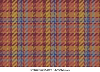 Nahtloses Muster von schottischem Tartan Plaid. Wiederholbarer Hintergrund mit Textur des Textes. Flacher Vektorhintergrund des gestreiften Stoffdrucks.