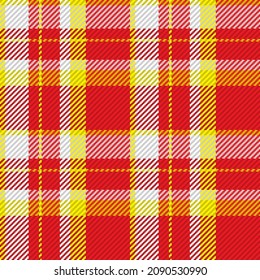Patrón sin foco de platija escocesa. Fondo repetible con textura de tela de comprobación. Fondo vectorial plano de la impresión textil rayada.