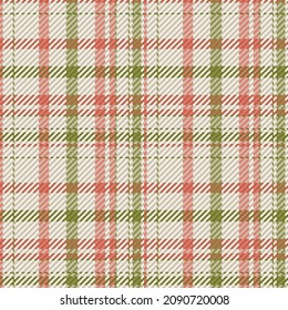 Seamless pattern of scottish tartan plaid. Repeatable background with check fabric texture. Flat vector backdrop of striped textile print.