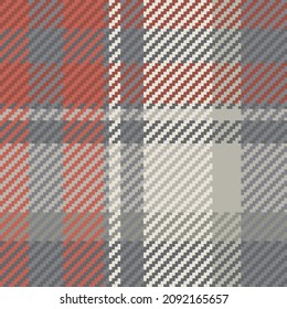 Seamless pattern of scottish tartan plaid. Repeatable background with check fabric texture. Flat vector backdrop of striped textile print.