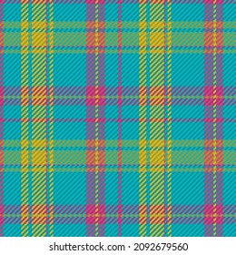 Seamless pattern of scottish tartan plaid. Repeatable background with check fabric texture. Flat vector backdrop of striped textile print.