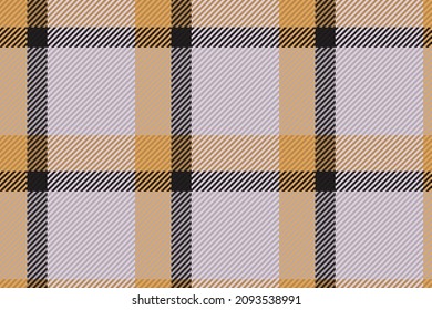 Seamless pattern of scottish tartan plaid. Repeatable background with check fabric texture. Flat vector backdrop of striped textile print.