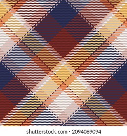 Seamless pattern of scottish tartan plaid. Repeatable background with check fabric texture. Flat vector backdrop of striped textile print.