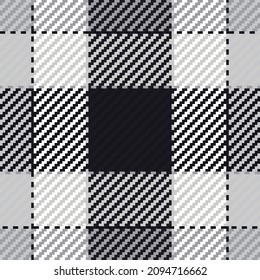 Seamless pattern of scottish tartan plaid. Repeatable background with check fabric texture. Flat vector backdrop of striped textile print.