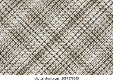 Seamless Pattern Of Scottish Tartan Plaid. Repeatable Background With Check Fabric Texture. Flat Vector Backdrop Of Striped Textile Print.