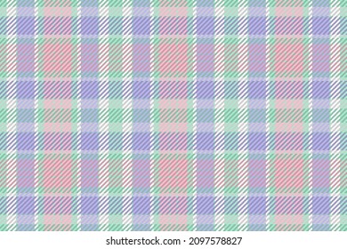 Seamless pattern of scottish tartan plaid. Repeatable background with check fabric texture. Flat vector backdrop of striped textile print.