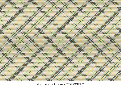 Patrón sin foco de platija escocesa. Fondo repetible con textura de tela de comprobación. Fondo vectorial plano de la impresión textil rayada.