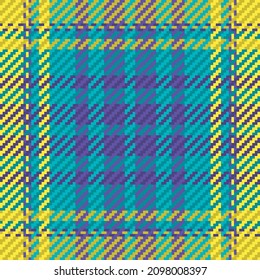 Seamless pattern of scottish tartan plaid. Repeatable background with check fabric texture. Flat vector backdrop of striped textile print.