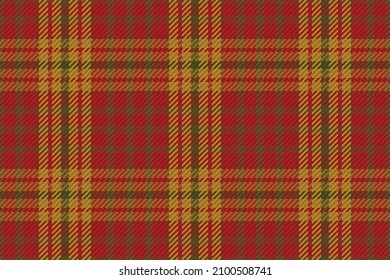 Seamless pattern of scottish tartan plaid. Repeatable background with check fabric texture. Flat vector backdrop of striped textile print.