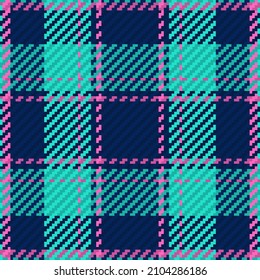 Patrón sin foco de platija escocesa. Fondo repetible con textura de tela de comprobación. Fondo vectorial plano de la impresión textil rayada.
