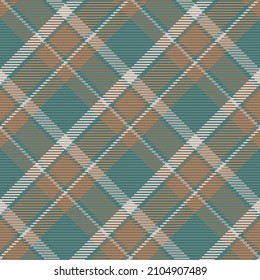 Seamless pattern of scottish tartan plaid. Repeatable background with check fabric texture. Flat vector backdrop of striped textile print.