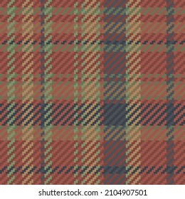 Seamless pattern of scottish tartan plaid. Repeatable background with check fabric texture. Flat vector backdrop of striped textile print.