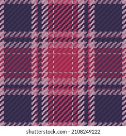 Seamless pattern of scottish tartan plaid. Repeatable background with check fabric texture. Flat vector backdrop of striped textile print.