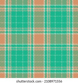 Seamless pattern of scottish tartan plaid. Repeatable background with check fabric texture. Flat vector backdrop of striped textile print.