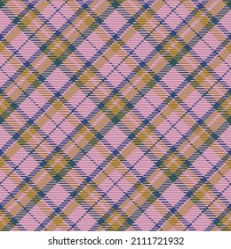 Nahtloses Muster von schottischem Tartan Plaid. Wiederholbarer Hintergrund mit Textur des Textes. Flacher Vektorhintergrund des gestreiften Stoffdrucks.