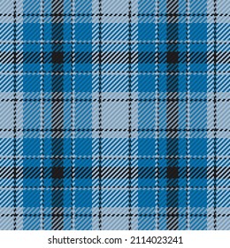 Seamless pattern of scottish tartan plaid. Repeatable background with check fabric texture. Flat vector backdrop of striped textile print.