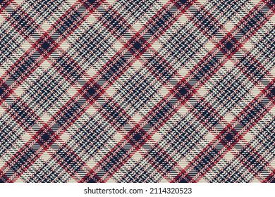 Seamless pattern of scottish tartan plaid. Repeatable background with check fabric texture. Flat vector backdrop of striped textile print.