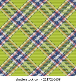 Patrón sin foco de platija escocesa. Fondo repetible con textura de tela de comprobación. Fondo vectorial plano de la impresión textil rayada.
