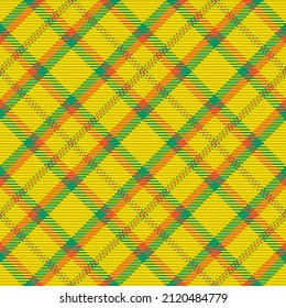 Patrón sin foco de platija escocesa. Fondo repetible con textura de tela de comprobación. Fondo vectorial plano de la impresión textil rayada.