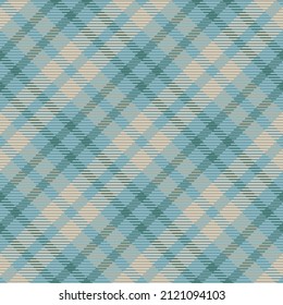 Seamless pattern of scottish tartan plaid. Repeatable background with check fabric texture. Flat vector backdrop of striped textile print.