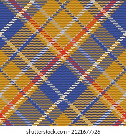 Seamless pattern of scottish tartan plaid. Repeatable background with check fabric texture. Flat vector backdrop of striped textile print.