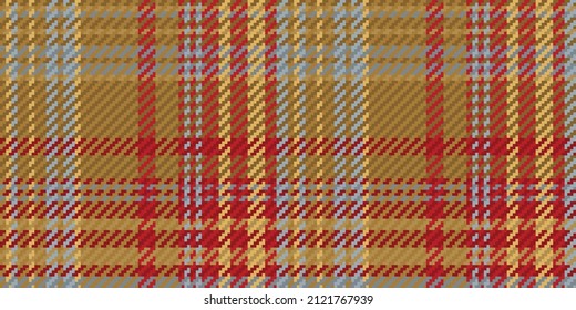 Seamless pattern of scottish tartan plaid. Repeatable background with check fabric texture. Flat vector backdrop of striped textile print.