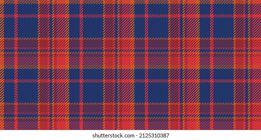 Seamless pattern of scottish tartan plaid. Repeatable background with check fabric texture. Flat vector backdrop of striped textile print.