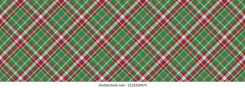Seamless pattern of scottish tartan plaid. Repeatable background with check fabric texture. Flat vector backdrop of striped textile print.