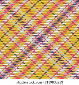 Seamless pattern of scottish tartan plaid. Repeatable background with check fabric texture. Flat vector backdrop of striped textile print.