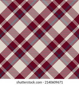 Nahtloses Muster von schottischem Tartan Plaid. Wiederholbarer Hintergrund mit Textur des Textes. Flacher Vektorhintergrund des gestreiften Stoffdrucks.