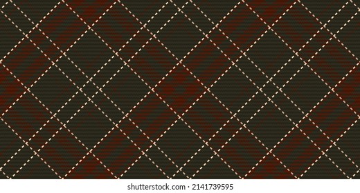 Seamless pattern of scottish tartan plaid. Repeatable background with check fabric texture. Flat vector backdrop of striped textile print.