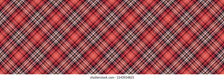 Seamless pattern of scottish tartan plaid. Repeatable background with check fabric texture. Flat vector backdrop of striped textile print.