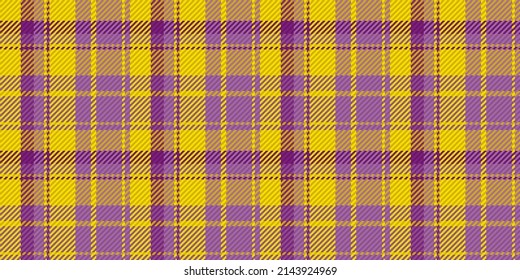 Seamless pattern of scottish tartan plaid. Repeatable background with check fabric texture. Flat vector backdrop of striped textile print.