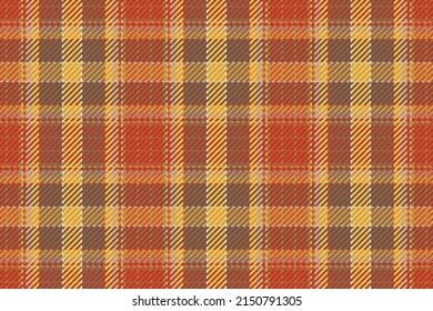 Seamless pattern of scottish tartan plaid. Repeatable background with check fabric texture. Flat vector backdrop of striped textile print.