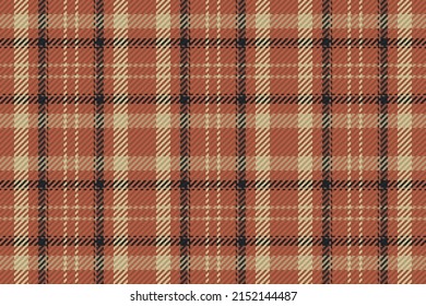 Seamless pattern of scottish tartan plaid. Repeatable background with check fabric texture. Flat vector backdrop of striped textile print.