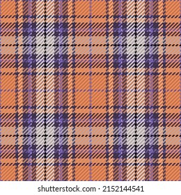 Patrón sin foco de platija escocesa. Fondo repetible con textura de tela de comprobación. Fondo vectorial plano de la impresión textil rayada.