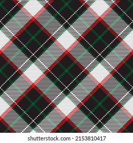 Patrón sin foco de platija escocesa. Fondo repetible con textura de tela de comprobación. Fondo vectorial plano de la impresión textil rayada.