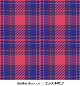 Seamless pattern of scottish tartan plaid. Repeatable background with check fabric texture. Flat vector backdrop of striped textile print.
