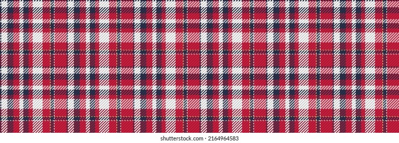 Seamless pattern of scottish tartan plaid. Repeatable background with check fabric texture. Flat vector backdrop of striped textile print.