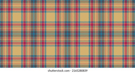 Seamless pattern of scottish tartan plaid. Repeatable background with check fabric texture. Flat vector backdrop of striped textile print.