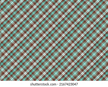 Seamless pattern of Scottish tartan plaid. Repeatable background with check fabric texture. Flat vector backdrop of striped textile print.