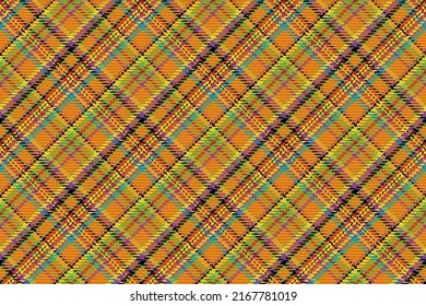 Seamless pattern of scottish tartan plaid. Repeatable background with check fabric texture. Flat vector backdrop of striped textile print.