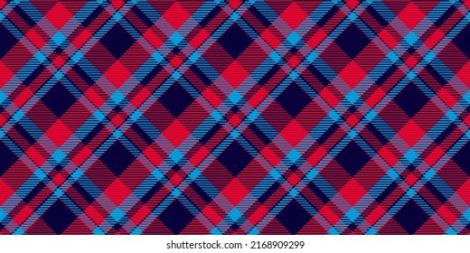 Seamless pattern of scottish tartan plaid. Repeatable background with check fabric texture. Flat vector backdrop of striped textile print.