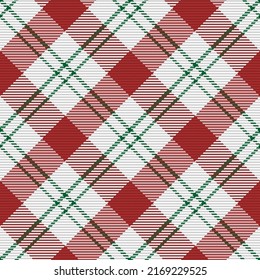 Seamless pattern of scottish tartan plaid. Repeatable background with check fabric texture. Flat vector backdrop of striped textile print.