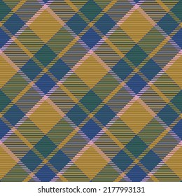 Seamless pattern of scottish tartan plaid. Repeatable background with check fabric texture. Flat vector backdrop of striped textile print.