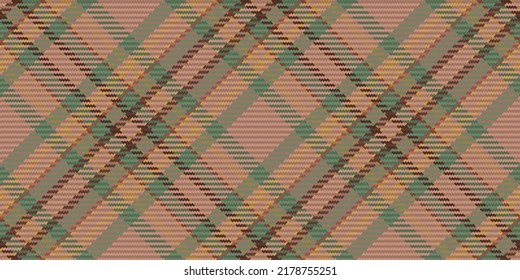 Seamless pattern of scottish tartan plaid. Repeatable background with check fabric texture. Flat vector backdrop of striped textile print.