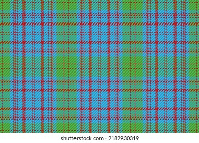 Seamless pattern of scottish tartan plaid. Repeatable background with check fabric texture. Flat vector backdrop of striped textile print.
