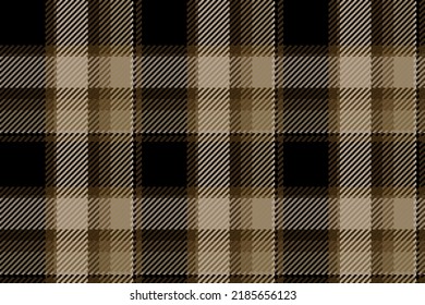Seamless pattern of scottish tartan plaid. Repeatable background with check fabric texture. Flat vector backdrop of striped textile print.